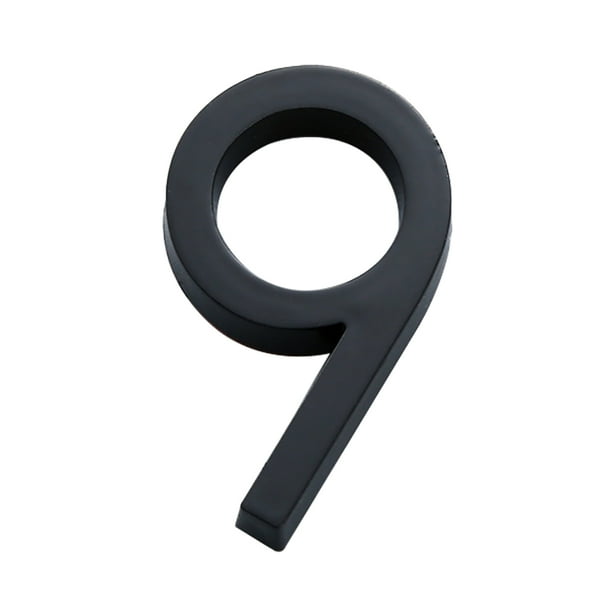 Details about / Big House Outdoor Number Outdoor Address ABS Plastic Black Color Home Decor